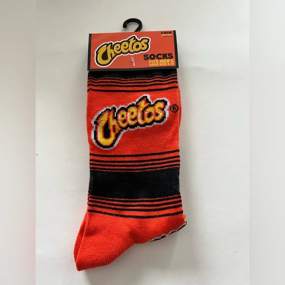 Cheetos Socks Fits Men’s Shoe Size 6-12